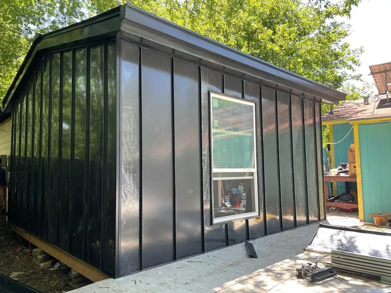 Black standing seam metal wall panels for Metal Roof Installation in Gardnerville